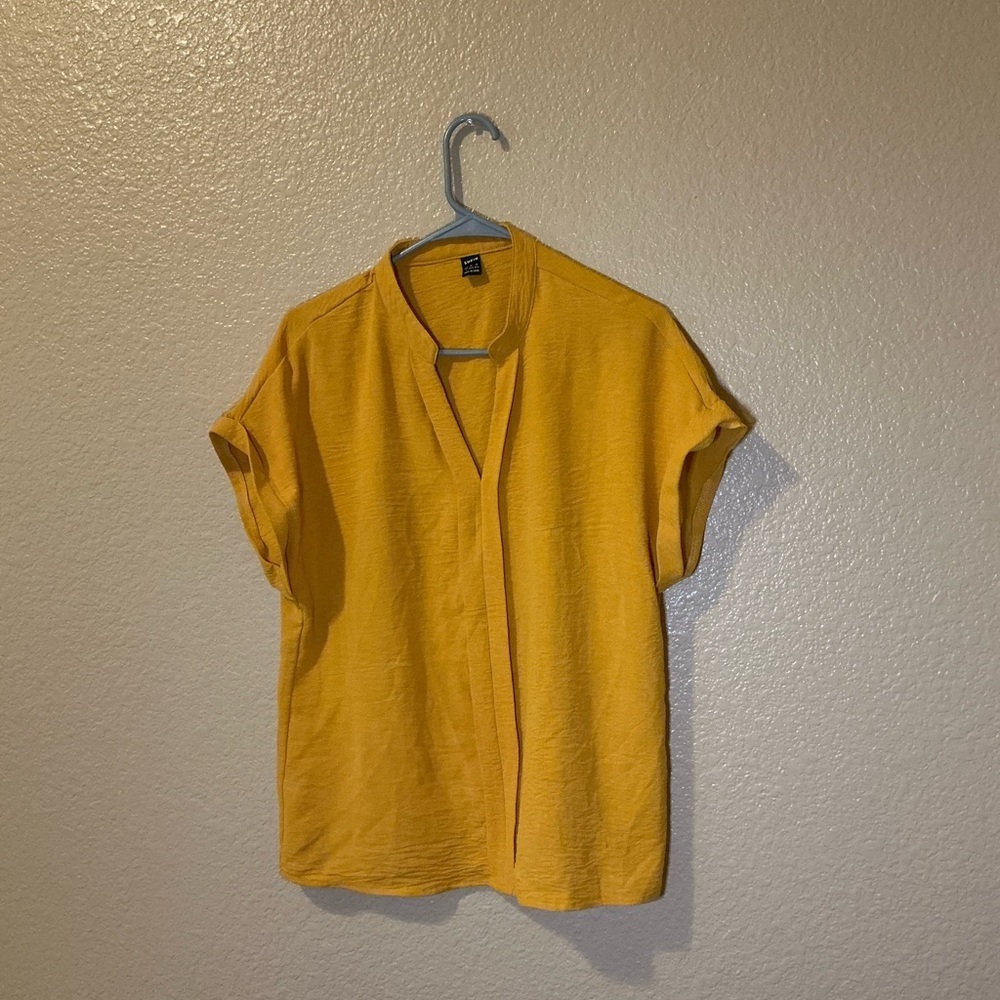 SHEIN Yellow Blouse